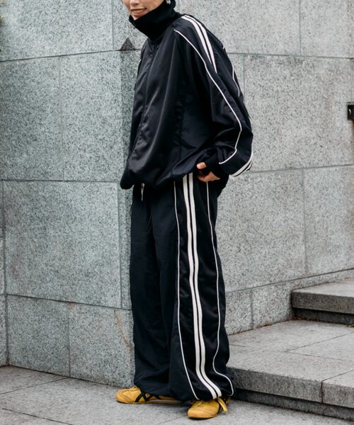 etsinta（エシンタ）の「etsintaリメイクドロストワイドジャージパンツ（その他パンツ・レディース・ブラック/グレー/レッド・ONE SIZE）」の10枚目の写真