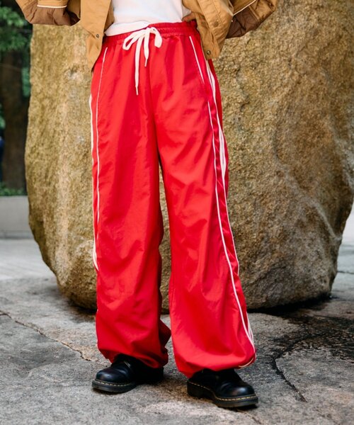 etsinta（エシンタ）の「etsintaリメイクドロストワイドジャージパンツ（その他パンツ・レディース・ブラック/グレー/レッド・ONE SIZE）」の21枚目の写真