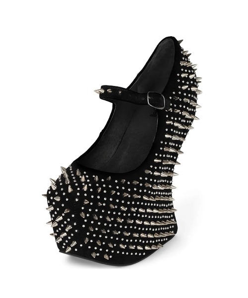 Jeffrey Campbell(ジェフリーキャンベル)の「デザインヒール メリージェーンパンプス(パンプス・レディース・ブラック・37/38)」の6枚目の写真