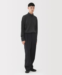 〔MUJI Labo〕紳士　昔ながらの製法で編み立てた天竺ハイネック長袖Ｔシャツ