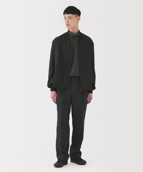 MUJI Labo（ムジラボ）の「〔MUJI Labo〕紳士　昔ながらの製法で編み立てた天竺ハイネック長袖Ｔシャツ（Tシャツ/カットソー・メンズ・ブラウン/ダークグレー・M/L/XL）」の7枚目の写真