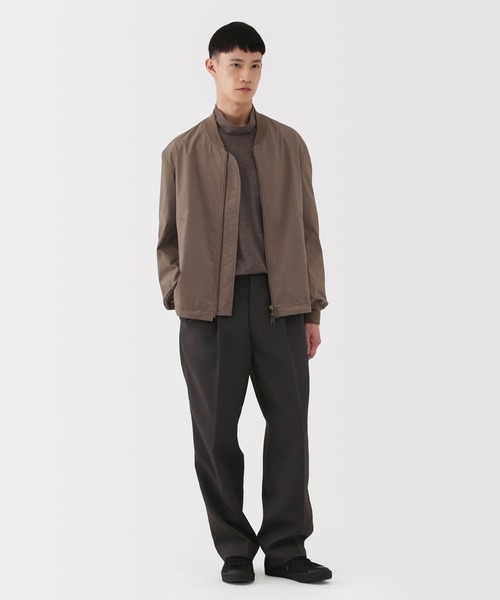 MUJI Labo（ムジラボ）の「〔MUJI Labo〕紳士　昔ながらの製法で編み立てた天竺ハイネック長袖Ｔシャツ（Tシャツ/カットソー・メンズ・ブラウン/ダークグレー・M/L/XL）」の11枚目の写真