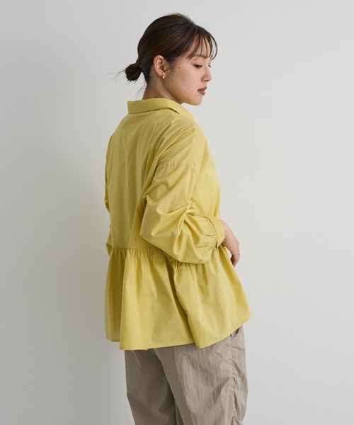 CRAFT STANDARD BOUTIQUE（クラフトスタンダードブティック）の「ペプラム長袖ブラウス◇（シャツ/ブラウス・レディース・イエロー/ブラウン/ブラック系その他2/ブラック/オフホワイト・FREE）」の15枚目の写真