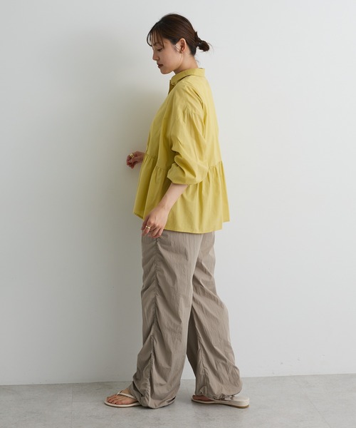 CRAFT STANDARD BOUTIQUE（クラフトスタンダードブティック）の「ペプラム長袖ブラウス◇（シャツ/ブラウス・レディース・イエロー/ブラウン/ブラック系その他2/ブラック/オフホワイト・FREE）」の18枚目の写真