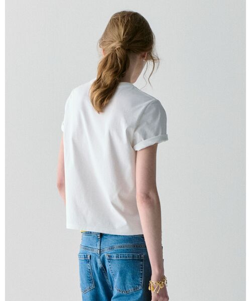 kate spade new york（ケイトスペード ニューヨーク）の「サム アイコン ロゴ Tシャツ（Tシャツ/カットソー・レディース・ホワイト・SMALL/MEDIUM）」の2枚目の写真