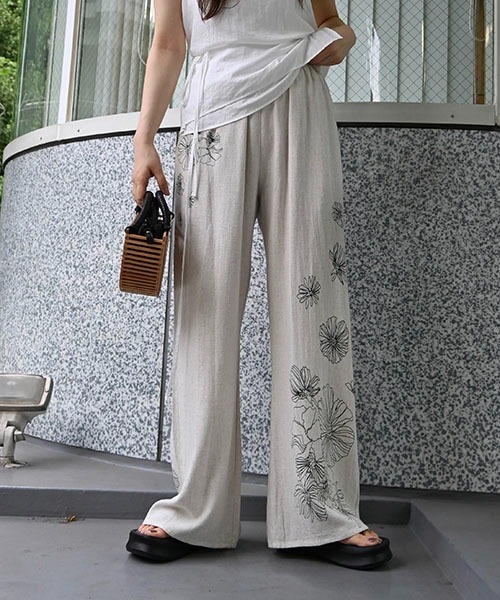 新品未使用】willfully wrapped in organdy PT flower print undulate  