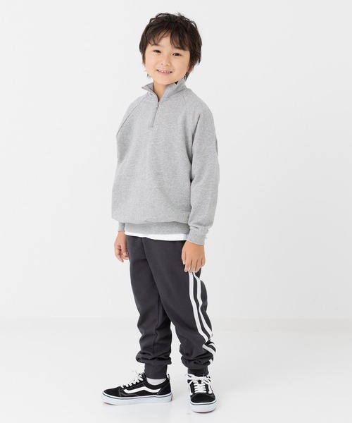 chil2(チルツー)の「綿100% 裏毛 脇ラインスウェットパンツ(スウェットパンツ・キッズ・チャコールグレー/ブラック/ネイビー/ベージュ/グレー・90cm/110cm/100cm/120cm/130cm/140cm/150cm)」の22枚目の写真