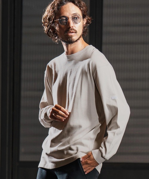 wjk reluxe(ダブルジェーケーリラックス)の「mlt5340-box silhouette long sleeve cut sew ロングスリーブカットソー(WR25W-25)(Tシャツ/カットソー・メンズ・ホワイト/ブラック/グレイッシュベージュ・XL/L/M)」の3枚目の写真