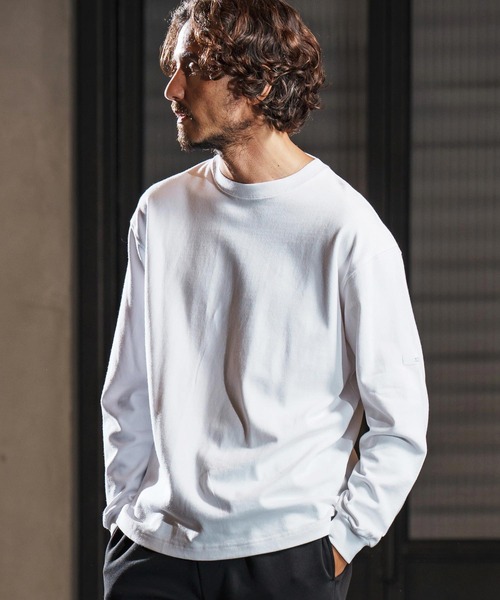 wjk reluxe(ダブルジェーケーリラックス)の「mlt5340-box silhouette long sleeve cut sew ロングスリーブカットソー(WR25W-25)(Tシャツ/カットソー・メンズ・ホワイト/ブラック/グレイッシュベージュ・XL/L/M)」の4枚目の写真