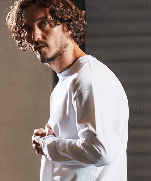 wjk reluxe(ダブルジェーケーリラックス)の「mlt5340-box silhouette long sleeve cut sew ロングスリーブカットソー(WR25W-25)(Tシャツ/カットソー・メンズ・ホワイト/ブラック/グレイッシュベージュ・XL/L/M)」の5枚目の写真