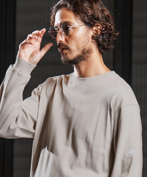 wjk reluxe(ダブルジェーケーリラックス)の「mlt5340-box silhouette long sleeve cut sew ロングスリーブカットソー(WR25W-25)(Tシャツ/カットソー・メンズ・ホワイト/ブラック/グレイッシュベージュ・XL/L/M)」の11枚目の写真