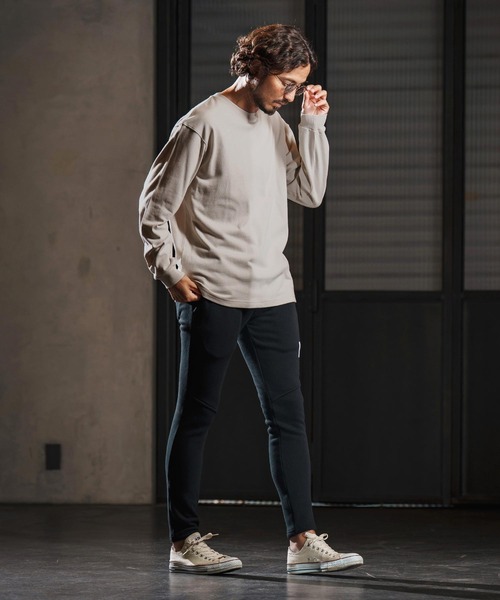 wjk reluxe(ダブルジェーケーリラックス)の「mlt5340-box silhouette long sleeve cut sew ロングスリーブカットソー(WR25W-25)(Tシャツ/カットソー・メンズ・ホワイト/ブラック/グレイッシュベージュ・XL/L/M)」の14枚目の写真