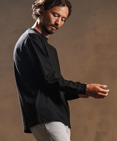 wjk reluxe(ダブルジェーケーリラックス)の「mlt5340-box silhouette long sleeve cut sew ロングスリーブカットソー(WR25W-25)(Tシャツ/カットソー・メンズ・ホワイト/ブラック/グレイッシュベージュ・XL/L/M)」の18枚目の写真