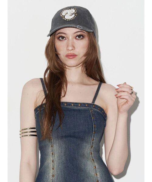 EVRIS（エヴリス）の「モチーフデニムキャップ（キャップ・レディース・ブラック・FREE）」の11枚目の写真