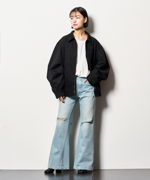 FAUX SUEDE VOLUME ジャケット（ブルゾン）｜CITYSHOP（シティー