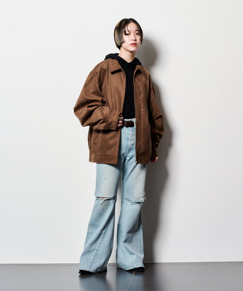 あや　cityshop FAUX SUEDE VOLUMEスウェード CITYSHOP｜FAUX SUEDE VOLUME ジャケット | Rakuten Fashion(楽天