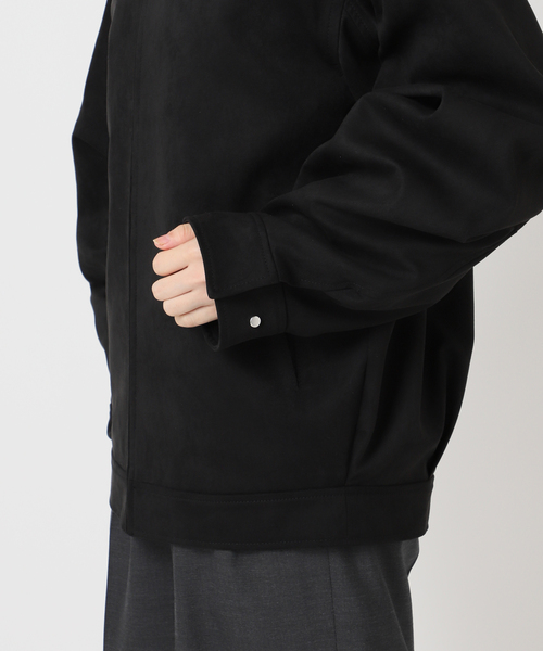 CITYSHOP（シティーショップ）の「FAUX SUEDE VOLUME ジャケット（ブルゾン・レディース・ブラウン/ブラック・FREE）」の14枚目の写真