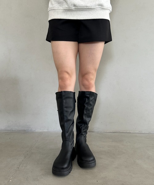 MYMOOD.(マイムード)の「ベルトロングブーツ(ブーツ・レディース・ブラウン/ブラック・24.5cm/23.5cm)」の14枚目の写真