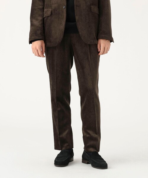 B:MING by BEAMS（ビーミングバイビームス）の「コーデュロイ 1プリーツ パンツ（セットアップ対応／ナローフィット）（その他パンツ・メンズ・ネイビー/ブラック/ブラウン・LARGE/MEDIUM/SMALL/X-LARGE）」の2枚目の写真