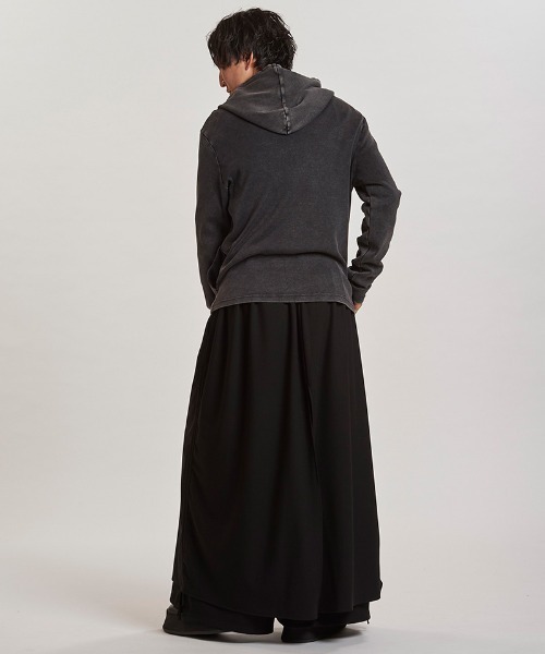 NO ID.(ノーアイディ)の「mpa3936- フライスハイネックZIPパーカ(857006-312T)(パーカー・メンズ・ホワイト/ブラック/グレー・1/2)」の19枚目の写真