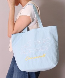 (ACT)【sanrio】フェイス 刺繍 ナイロン トートバッグ