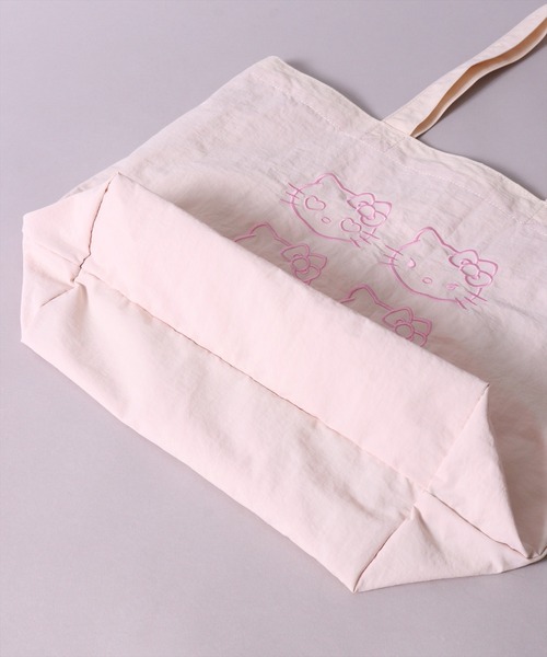 sanrio(サンリオ)の「(ACT)【sanrio】フェイス 刺繍 ナイロン トートバッグ(トートバッグ・レディース・ライトグレー/ラベンダー/イエロー/ライトブルー/ベビーピンク/ライトピンク・ONE SIZE)」の16枚目の写真