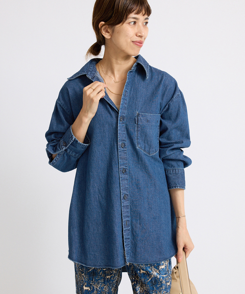スローブイエナ デニムシャツ SLOBE IENA ブラウス シャツ 「WEB限定/追加」LE DENIM BDU
