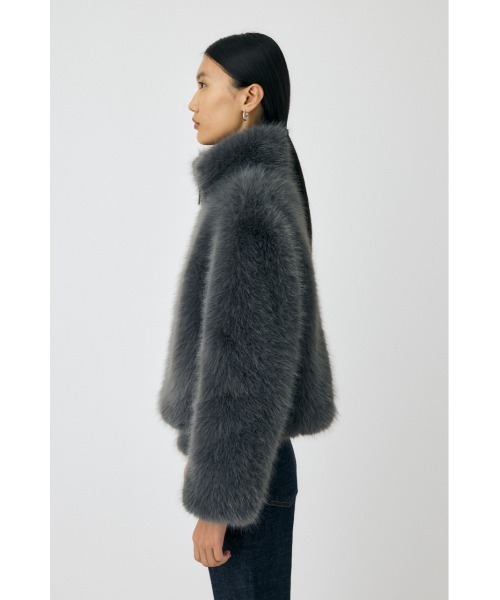 25年AW新作】F/FUR STAND COLLAR ジャケット（ブルゾン）｜MOUSSY