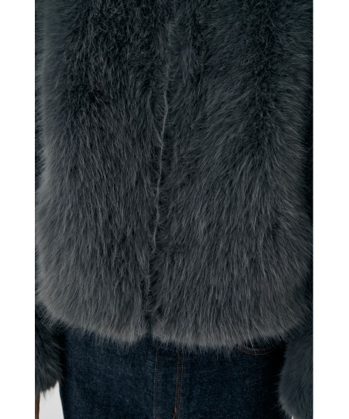 25年AW新作】F/FUR STAND COLLAR ジャケット（ブルゾン）｜MOUSSY