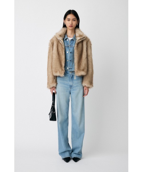 25年AW新作】F/FUR STAND COLLAR ジャケット（ブルゾン）｜MOUSSY