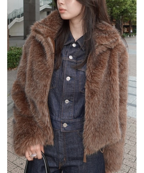 25年AW新作】F/FUR STAND COLLAR ジャケット（ブルゾン