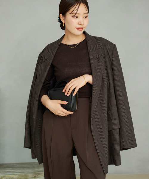 Plage プラージュ RIAM チェックコートジャケット 新品 Plage プラージュ 【R'IAM】 チェック コート ジャケット 36