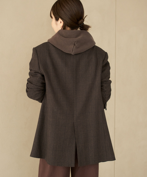 plage プラージュ　チェックミドルジャケット　ウールカシミヤ CHECK ジャケット（テーラードジャケット）｜Plage（プラージュ）の