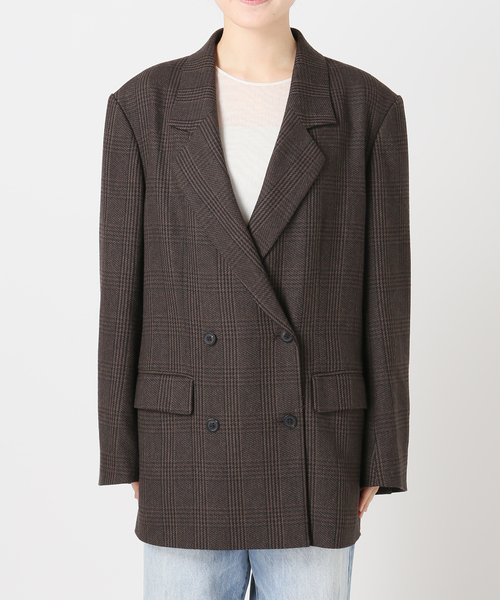 【極美品】plage GIRL CHECK W JACKET サイズ38 plage（プラージュ）の「【GIRL】チェック W ジャケット2