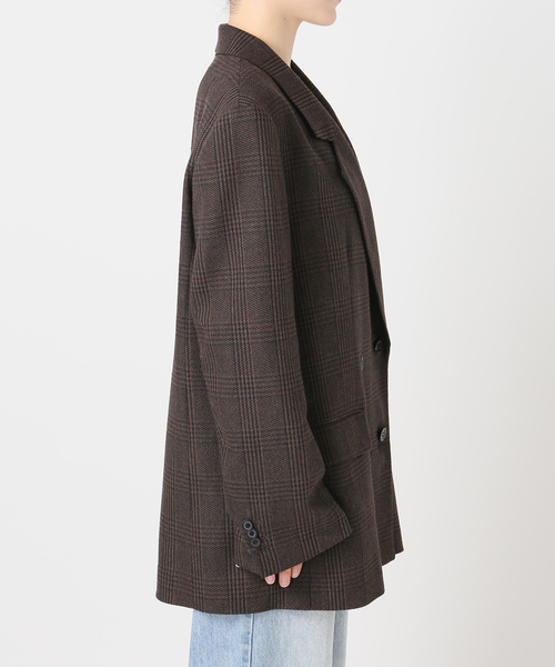plage（プラージュ）の「CHECK ジャケット（テーラードジャケット・レディース・ブラウン・38/36）」の21枚目の写真