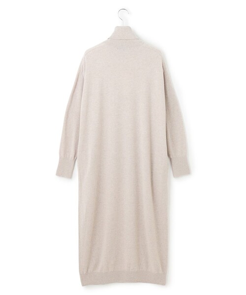セール】【洗える】カシミヤブレンド タートルネック ニットワンピース