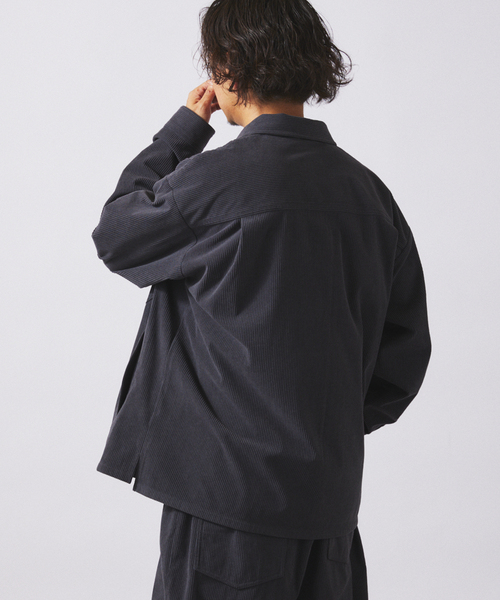 JOURNAL STANDARD relume（ジャーナルスタンダード　レリューム）の「TECH ”SOLOTEX(R)” コーデュロイ ウォッシャブル CPOシャツジャケット（シャツ/ブラウス・メンズ・ブラウン/ナチュラル/チャコールグレー/カーキ/ブラック・LARGE/MEDIUM/SMALL）」の12枚目の写真