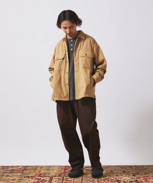 JOURNAL STANDARD relume（ジャーナルスタンダード　レリューム）の「TECH ”SOLOTEX(R)” コーデュロイ ウォッシャブル CPOシャツジャケット（シャツ/ブラウス・メンズ・ブラウン/ナチュラル/チャコールグレー/カーキ/ブラック・LARGE/MEDIUM/SMALL）」の15枚目の写真