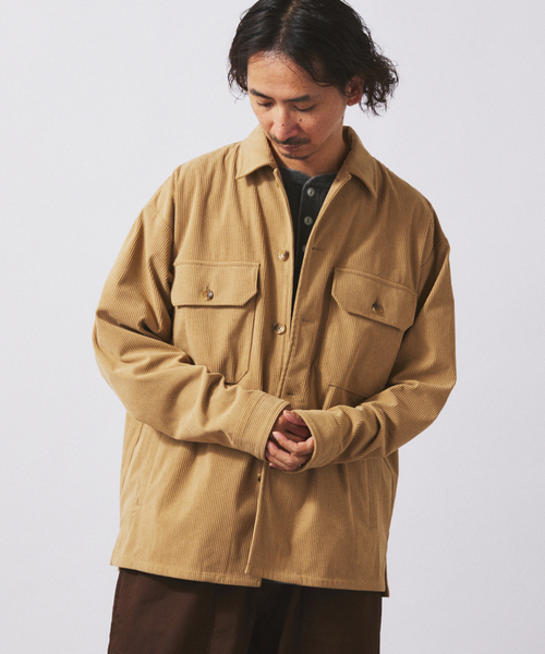 JOURNAL STANDARD relume（ジャーナルスタンダード　レリューム）の「TECH ”SOLOTEX(R)” コーデュロイ ウォッシャブル CPOシャツジャケット（シャツ/ブラウス・メンズ・ブラウン/ナチュラル/チャコールグレー/カーキ/ブラック・LARGE/MEDIUM/SMALL）」の19枚目の写真