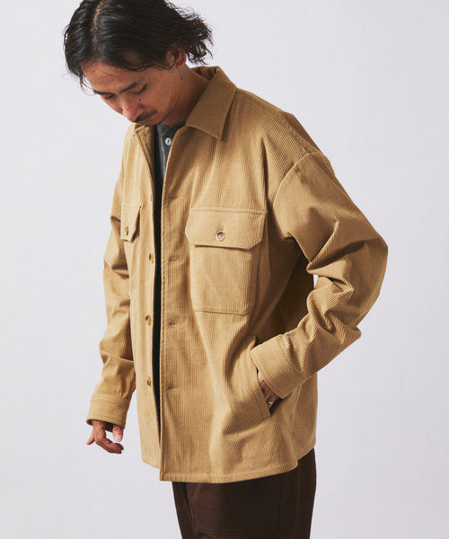 JOURNAL STANDARD relume（ジャーナルスタンダード　レリューム）の「TECH ”SOLOTEX(R)” コーデュロイ ウォッシャブル CPOシャツジャケット（シャツ/ブラウス・メンズ・ブラウン/ナチュラル/チャコールグレー/カーキ/ブラック・LARGE/MEDIUM/SMALL）」の20枚目の写真