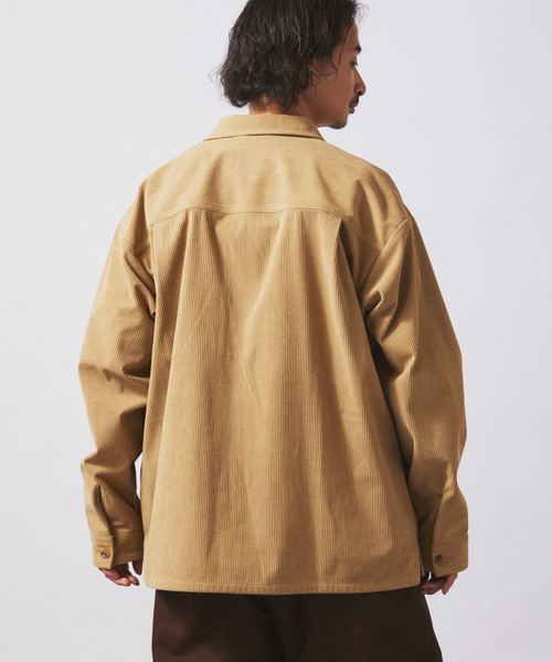 JOURNAL STANDARD relume（ジャーナルスタンダード　レリューム）の「TECH ”SOLOTEX(R)” コーデュロイ ウォッシャブル CPOシャツジャケット（シャツ/ブラウス・メンズ・ブラウン/ナチュラル/チャコールグレー/カーキ/ブラック・LARGE/MEDIUM/SMALL）」の21枚目の写真