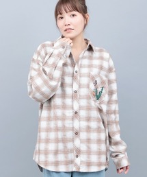 チチカカ | 刺繍モールチェックシャツ【ユニセックス】(シャツ/ブラウス)