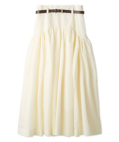 emmi（エミ）の「ベルトセットボリュームスカート（スカート・レディース・アイボリー/ブラック/ベージュ・0/1）」の22枚目の写真