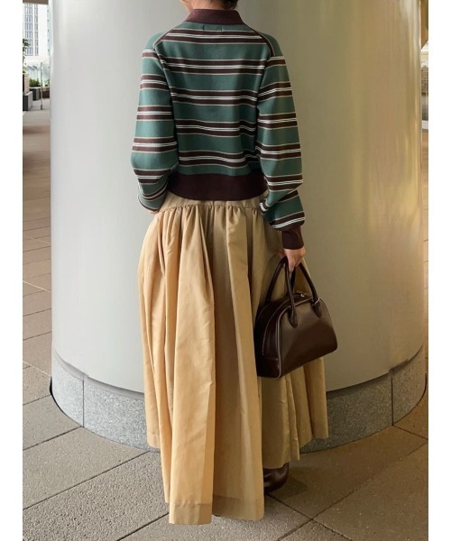 emmi（エミ）の「ベルトセットボリュームスカート（スカート・レディース・アイボリー/ブラック/ベージュ・0/1）」の20枚目の写真