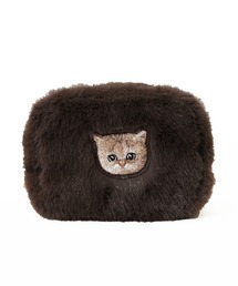 PAUL & JOE ACCESSOIRES（ポールアンドジョーアクセソワ）の「【PAUL & JOE ACCESSOIRES /ポール アンド ジョー アクセソワ 】 FUR NOUNETTE スクエアポーチ（ポーチ・レディース）」