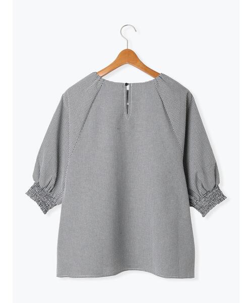 Lugnoncure（ルノンキュール）の「アソート袖口シャーリングブラウス（シャツ/ブラウス・レディース・ブルー/オフホワイト/チャコールグレー/ブラウン/ベージュ・F）」の11枚目の写真