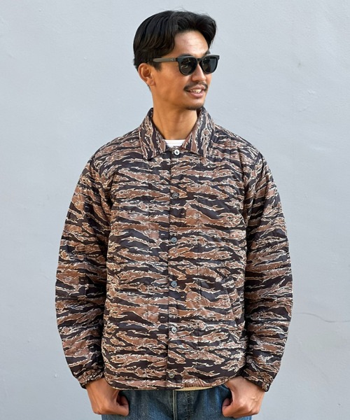 TAION(タイオン)の「【TAION】DOWN COACH JACKET(ダウンジャケット/コート・メンズ・ネイビー/ブラック/タイガーカモ・MEDIUM/LARGE/X-LARGE)」の3枚目の写真