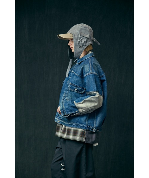 WHIZLIMITED（ウィズリミテッド）の「FLIGHT CAP（キャップ・メンズ・ブラック/グレー/チャコール・FREE）」の2枚目の写真