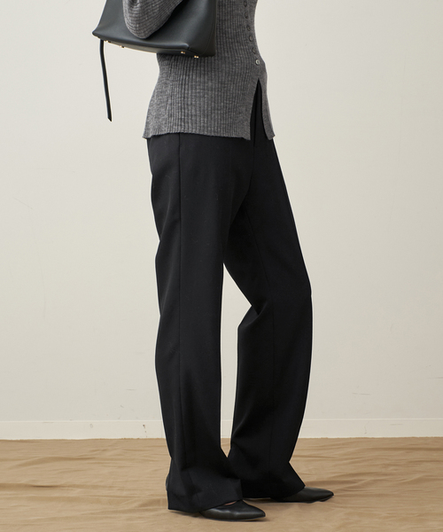 plage(プラージュ)の「Straight Slit パンツ(スラックス・レディース・チャコールグレー/ブラック・34/36/38/40)」の14枚目の写真
