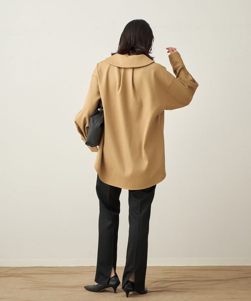 plage(プラージュ)の「Straight Slit パンツ(スラックス・レディース・チャコールグレー/ブラック・34/36/38/40)」の18枚目の写真